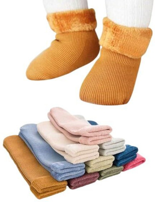 WKLOUYHE Baby Boys & Baby Girls Solid, Self Design, Woven Ankle Length(Pack of 6)