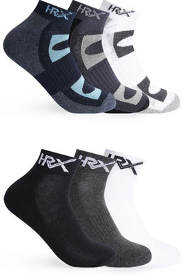 HRX by Hrithik Roshan Men Solid Ankle Length(Pack of 6)