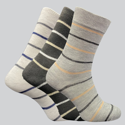TRAZO Men Self Design Calf Length(Pack of 3)