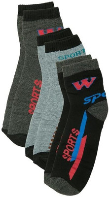 EcoToss Men & Women Printed Ankle Length(Pack of 3)