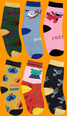 panv Unisex Printed Ankle Length(Pack of 6)