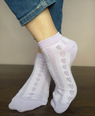 Sting Bee Women Striped Low Cut(Pack of 5)