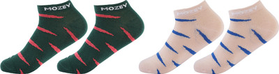 MOZEY Unisex Self Design Ankle Length(Pack of 2)