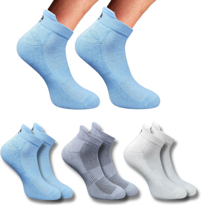 ecosync Unisex Solid Ankle Length(Pack of 3)
