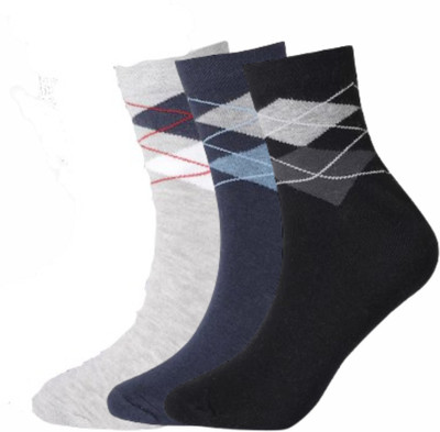 SoxyFeet Men Argyle Ankle Length(Pack of 3)