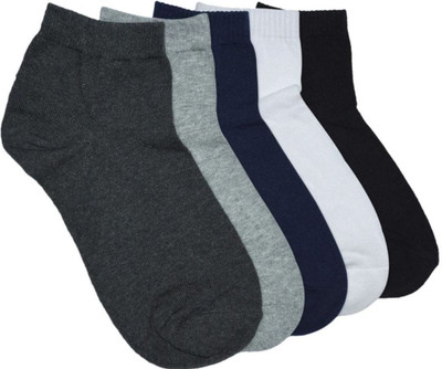 Akeet Trend Men Solid Ankle Length(Pack of 5)