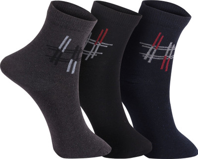 EXCELLION Men & Women Solid Ankle Length(Pack of 3)