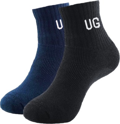 ULTIMATE GOAL Men Solid Ankle Length(Pack of 2)