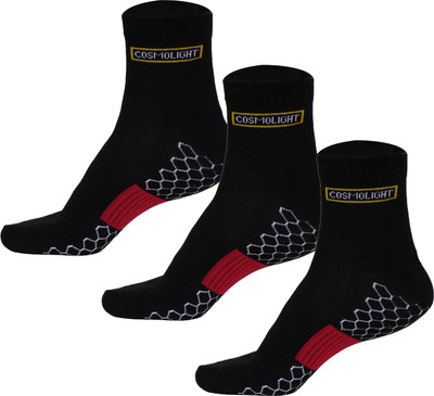 cosmolight Unisex Solid Ankle Length(Pack of 3)