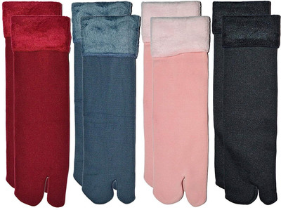 Adorazone Women Solid Ankle Length(Pack of 4)