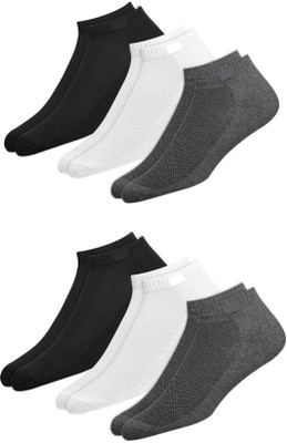 JH Retreat Men & Women Color Block Ankle Length(Pack of 6)
