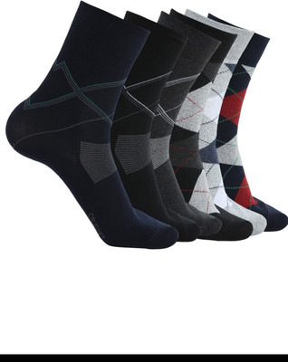 Crusset Men Solid Calf Length(Pack of 6)