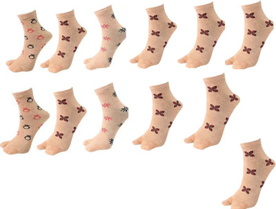 shopncreate Women Printed Ankle Length(Pack of 12)