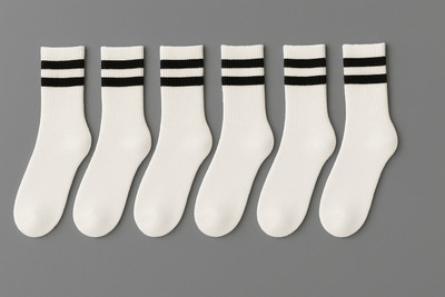 MAMU Men Self Design Mid-Calf/Crew(Pack of 6)