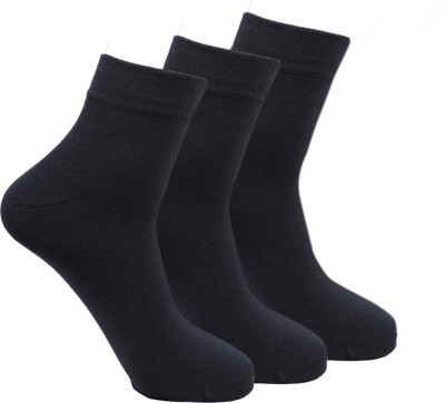 JOYKART Toyota Cotton Socks for Men Solid Ankle Length(Pack of 3)