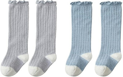 SYGA Baby Boys & Baby Girls Solid Knee High(Pack of 2)