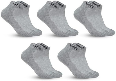 XJARVIS Men & Women Solid Ankle Length(Pack of 5)