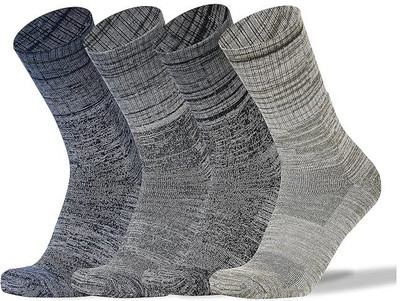 PRTHUSHA Men Solid Mid-Calf/Crew, Calf Length(Pack of 4)