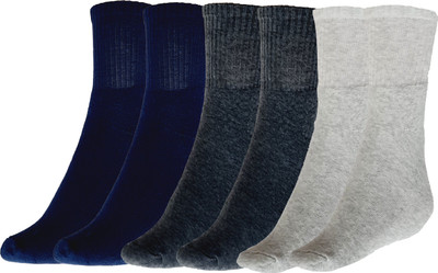 MUKHAKSH Men Solid Ankle Length(Pack of 3)