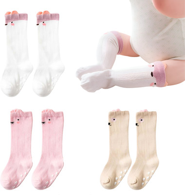 MOMISY Baby Boys & Baby Girls Animal Print Knee High(Pack of 3)