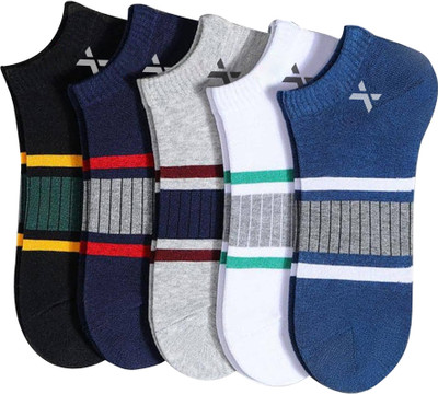 JEMOX Men Self Design Ankle Length(Pack of 5)