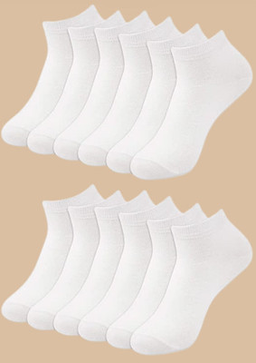 OBAMA Men Solid Ankle Length(Pack of 10)
