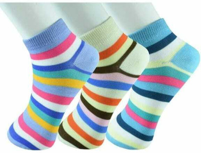 DILRAJ Girls Striped Ankle Length(Pack of 3)