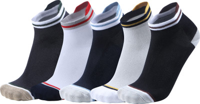 FABdon Men Solid Ankle Length(Pack of 5)