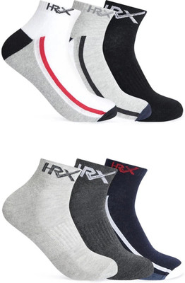 HRX by Hrithik Roshan Men Solid Ankle Length(Pack of 6)