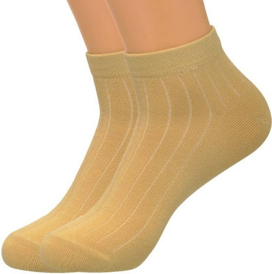 REDCARP Men Solid, Self Design Ankle Length, Peds/Footie/No-Show, Mid-Calf/Crew, Thigh(Pack of 2)