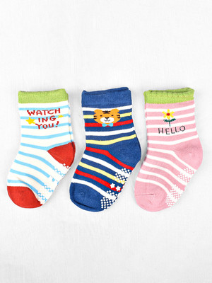 Footprints Baby Boys & Baby Girls Printed Ankle Length(Pack of 3)