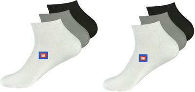 FABLOID Men & Women Solid Ankle Length(Pack of 6)