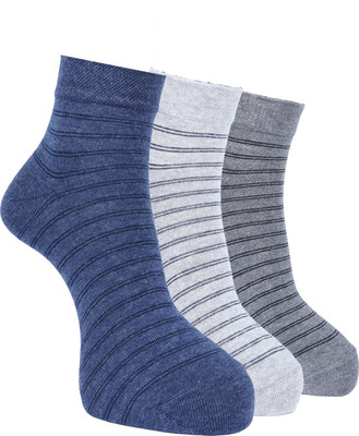 Force NXT Men Self Design Ankle Length(Pack of 3)
