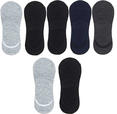 Buyra Men & Women Self Design Ankle Length, Peds/Footie/No-Show, Low Cut(Pack of 7)