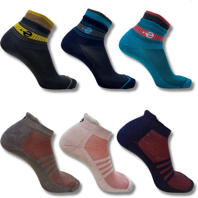 ecosync Unisex Solid Ankle Length, Low Cut(Pack of 6)