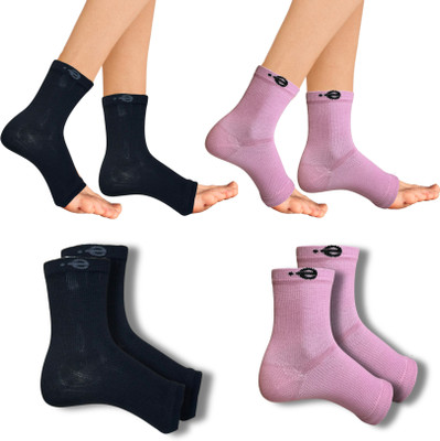 ecosync Unisex Solid Ankle Length(Pack of 2)