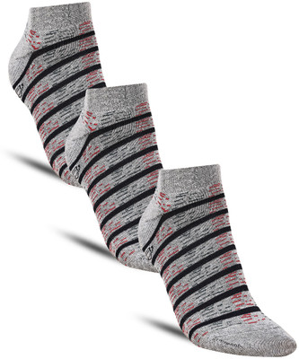 Dollar Men Striped Low Cut(Pack of 3)