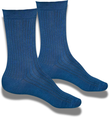 MYARTN Men Solid Mid-Calf/Crew