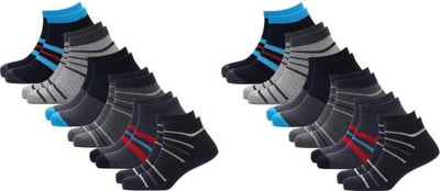 VIPUN Men Embriodered Ankle Length(Pack of 12)