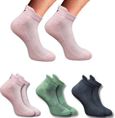ecosync Unisex Solid Ankle Length(Pack of 3)