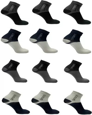 Cavendres Men Self Design Ankle Length(Pack of 10)