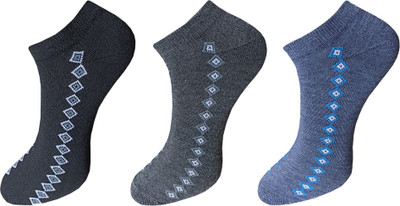 ecosync Men Solid Low Cut(Pack of 3)