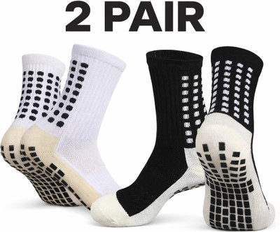 Dumleto Unisex Self Design, Color Block Calf Length(Pack of 2)