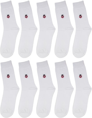 Cottontown Men Solid Calf Length(Pack of 10)