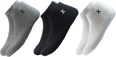 JEMOX Men Solid Low Cut(Pack of 3)