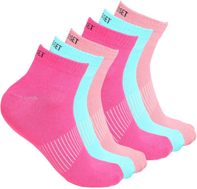 Crusset Women Solid Ankle Length(Pack of 6)
