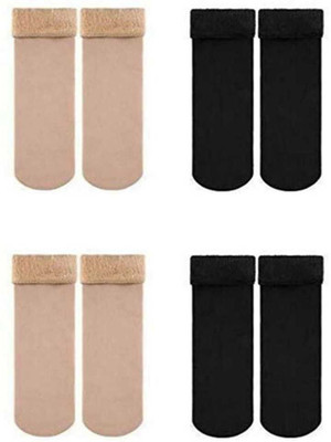vactly Men & Women Self Design Ankle Length(Pack of 4)