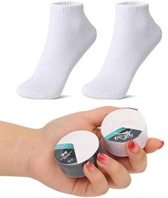 POXEFLIP Unisex Solid Ankle Length(Pack of 2)