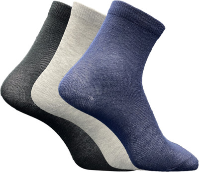 TRAZO Men Self Design Ankle Length(Pack of 3)