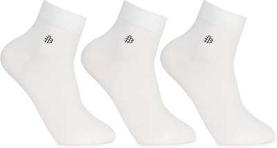 BONJOUR Bamboo Socks Odour-Free & Breathable 5X Softer than Cotton Socks (Pack of 3) Men Solid Ankle Length(Pack of 3)